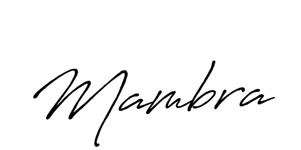 How to make Mambra name signature. Use Antro_Vectra_Bolder style for creating short signs online. This is the latest handwritten sign. Mambra signature style 7 images and pictures png