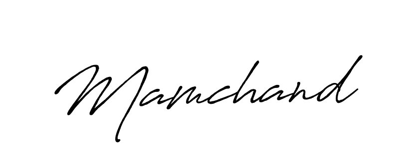 You should practise on your own different ways (Antro_Vectra_Bolder) to write your name (Mamchand) in signature. don't let someone else do it for you. Mamchand signature style 7 images and pictures png