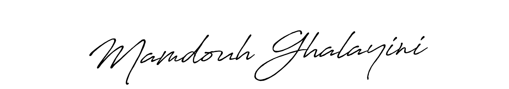 Also You can easily find your signature by using the search form. We will create Mamdouh Ghalayini name handwritten signature images for you free of cost using Antro_Vectra_Bolder sign style. Mamdouh Ghalayini signature style 7 images and pictures png