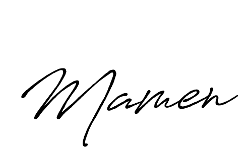 Here are the top 10 professional signature styles for the name Mamen. These are the best autograph styles you can use for your name. Mamen signature style 7 images and pictures png