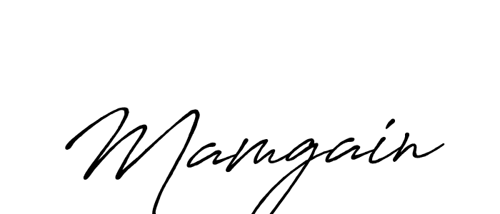 Also we have Mamgain name is the best signature style. Create professional handwritten signature collection using Antro_Vectra_Bolder autograph style. Mamgain signature style 7 images and pictures png