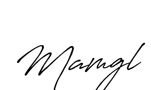 Create a beautiful signature design for name Mamgl. With this signature (Antro_Vectra_Bolder) fonts, you can make a handwritten signature for free. Mamgl signature style 7 images and pictures png