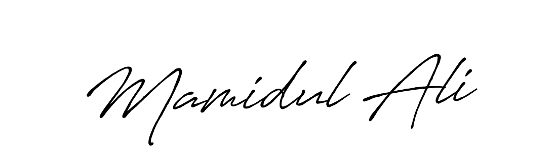 Also we have Mamidul Ali name is the best signature style. Create professional handwritten signature collection using Antro_Vectra_Bolder autograph style. Mamidul Ali signature style 7 images and pictures png