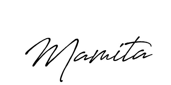 Design your own signature with our free online signature maker. With this signature software, you can create a handwritten (Antro_Vectra_Bolder) signature for name Mamita. Mamita signature style 7 images and pictures png