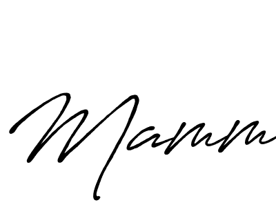 How to make Mamm signature? Antro_Vectra_Bolder is a professional autograph style. Create handwritten signature for Mamm name. Mamm signature style 7 images and pictures png