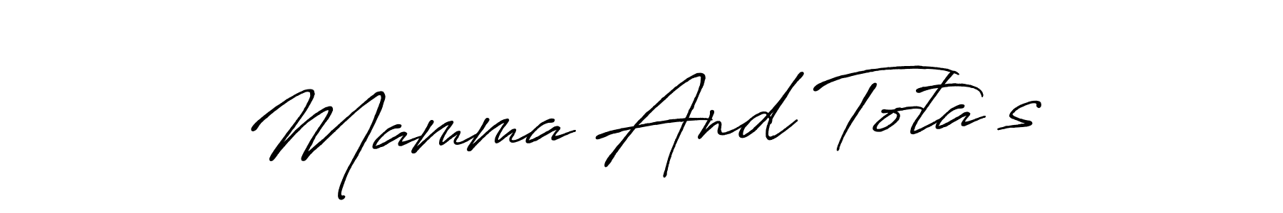 You should practise on your own different ways (Antro_Vectra_Bolder) to write your name (Mamma And Tota’s) in signature. don't let someone else do it for you. Mamma And Tota’s signature style 7 images and pictures png