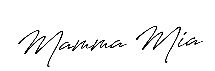 You should practise on your own different ways (Antro_Vectra_Bolder) to write your name (Mamma Mia) in signature. don't let someone else do it for you. Mamma Mia signature style 7 images and pictures png
