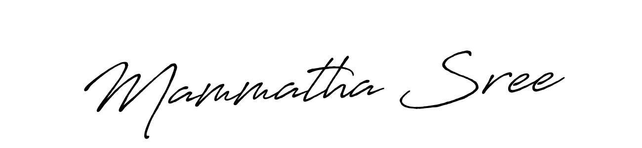 Make a short Mammatha Sree signature style. Manage your documents anywhere anytime using Antro_Vectra_Bolder. Create and add eSignatures, submit forms, share and send files easily. Mammatha Sree signature style 7 images and pictures png