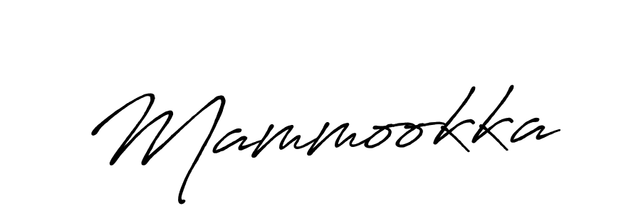 Use a signature maker to create a handwritten signature online. With this signature software, you can design (Antro_Vectra_Bolder) your own signature for name Mammookka. Mammookka signature style 7 images and pictures png