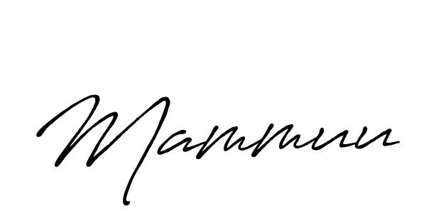 Mammuu stylish signature style. Best Handwritten Sign (Antro_Vectra_Bolder) for my name. Handwritten Signature Collection Ideas for my name Mammuu. Mammuu signature style 7 images and pictures png