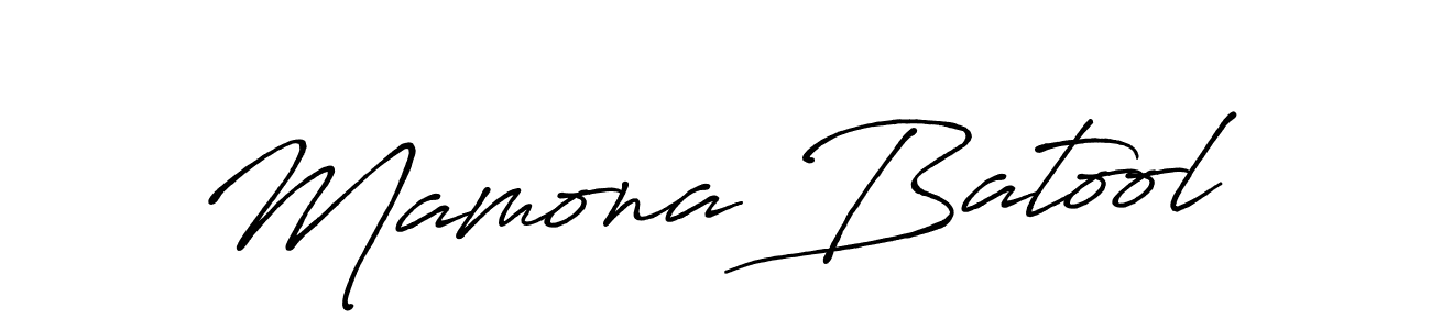 Make a short Mamona Batool signature style. Manage your documents anywhere anytime using Antro_Vectra_Bolder. Create and add eSignatures, submit forms, share and send files easily. Mamona Batool signature style 7 images and pictures png