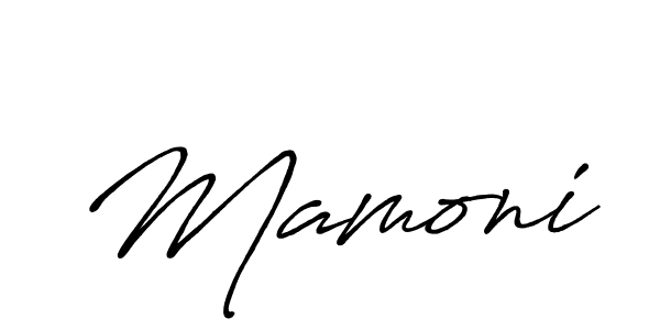 You should practise on your own different ways (Antro_Vectra_Bolder) to write your name (Mamoni) in signature. don't let someone else do it for you. Mamoni signature style 7 images and pictures png