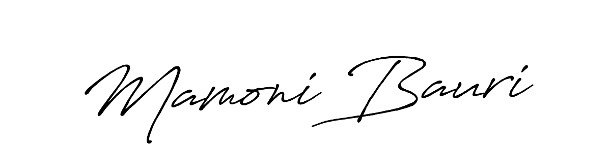 You should practise on your own different ways (Antro_Vectra_Bolder) to write your name (Mamoni Bauri) in signature. don't let someone else do it for you. Mamoni Bauri signature style 7 images and pictures png