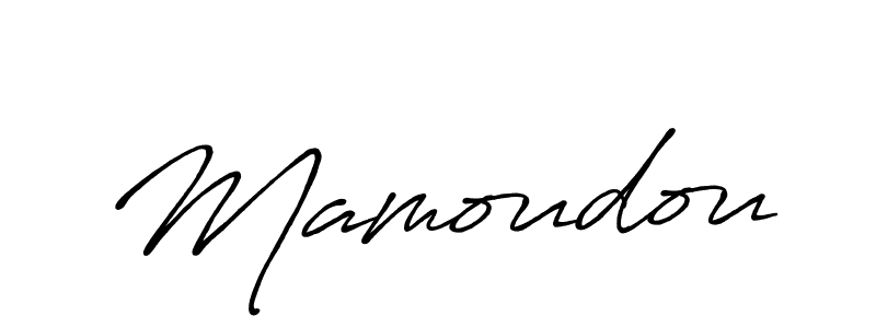 How to make Mamoudou signature? Antro_Vectra_Bolder is a professional autograph style. Create handwritten signature for Mamoudou name. Mamoudou signature style 7 images and pictures png
