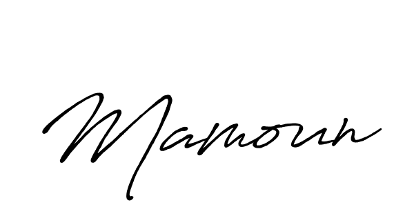 Also You can easily find your signature by using the search form. We will create Mamoun name handwritten signature images for you free of cost using Antro_Vectra_Bolder sign style. Mamoun signature style 7 images and pictures png