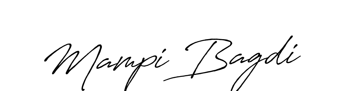 Make a beautiful signature design for name Mampi Bagdi. With this signature (Antro_Vectra_Bolder) style, you can create a handwritten signature for free. Mampi Bagdi signature style 7 images and pictures png