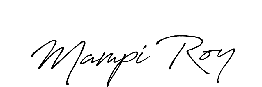 Design your own signature with our free online signature maker. With this signature software, you can create a handwritten (Antro_Vectra_Bolder) signature for name Mampi Roy. Mampi Roy signature style 7 images and pictures png