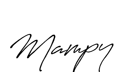 How to make Mampy name signature. Use Antro_Vectra_Bolder style for creating short signs online. This is the latest handwritten sign. Mampy signature style 7 images and pictures png