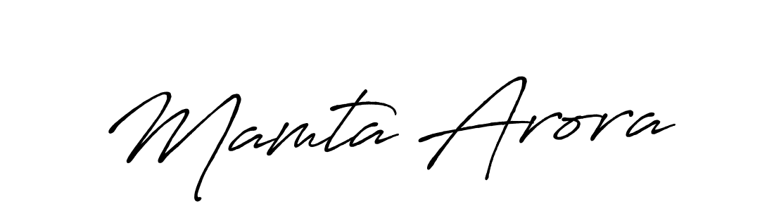 Mamta Arora stylish signature style. Best Handwritten Sign (Antro_Vectra_Bolder) for my name. Handwritten Signature Collection Ideas for my name Mamta Arora. Mamta Arora signature style 7 images and pictures png