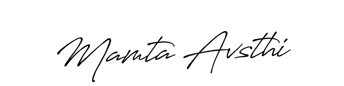 Also we have Mamta Avsthi name is the best signature style. Create professional handwritten signature collection using Antro_Vectra_Bolder autograph style. Mamta Avsthi signature style 7 images and pictures png