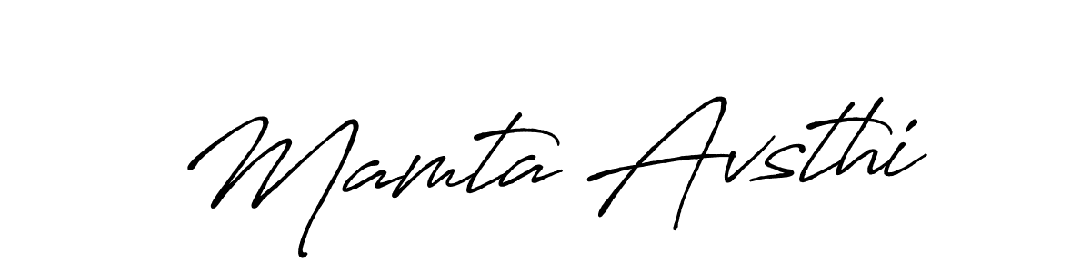 Antro_Vectra_Bolder is a professional signature style that is perfect for those who want to add a touch of class to their signature. It is also a great choice for those who want to make their signature more unique. Get Mamta Avsthi name to fancy signature for free. Mamta Avsthi signature style 7 images and pictures png