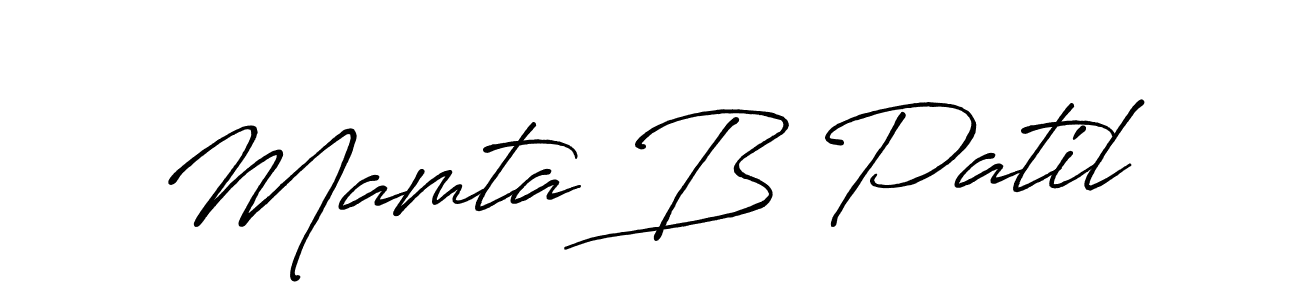 The best way (Antro_Vectra_Bolder) to make a short signature is to pick only two or three words in your name. The name Mamta B Patil include a total of six letters. For converting this name. Mamta B Patil signature style 7 images and pictures png