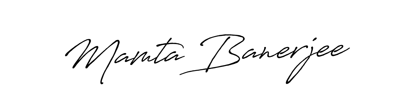 You should practise on your own different ways (Antro_Vectra_Bolder) to write your name (Mamta Banerjee) in signature. don't let someone else do it for you. Mamta Banerjee signature style 7 images and pictures png