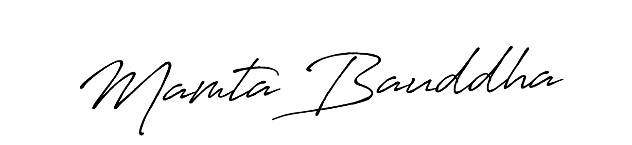 Use a signature maker to create a handwritten signature online. With this signature software, you can design (Antro_Vectra_Bolder) your own signature for name Mamta Bauddha. Mamta Bauddha signature style 7 images and pictures png