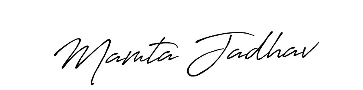 Antro_Vectra_Bolder is a professional signature style that is perfect for those who want to add a touch of class to their signature. It is also a great choice for those who want to make their signature more unique. Get Mamta Jadhav name to fancy signature for free. Mamta Jadhav signature style 7 images and pictures png