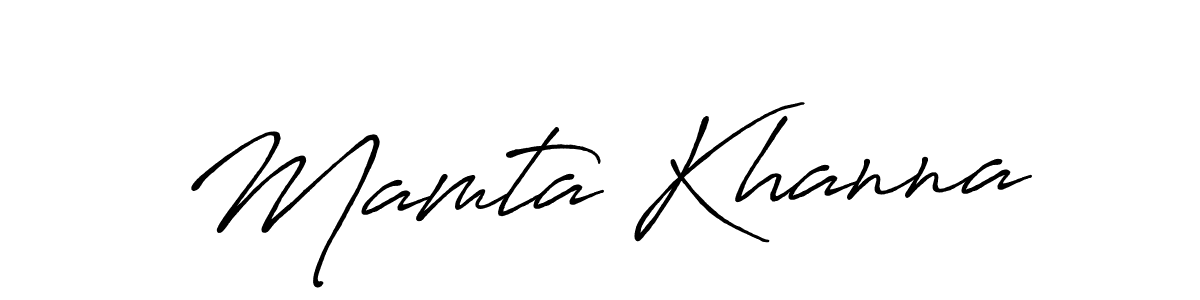 Also You can easily find your signature by using the search form. We will create Mamta Khanna name handwritten signature images for you free of cost using Antro_Vectra_Bolder sign style. Mamta Khanna signature style 7 images and pictures png