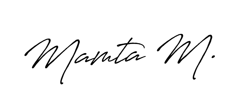 This is the best signature style for the Mamta M. name. Also you like these signature font (Antro_Vectra_Bolder). Mix name signature. Mamta M. signature style 7 images and pictures png