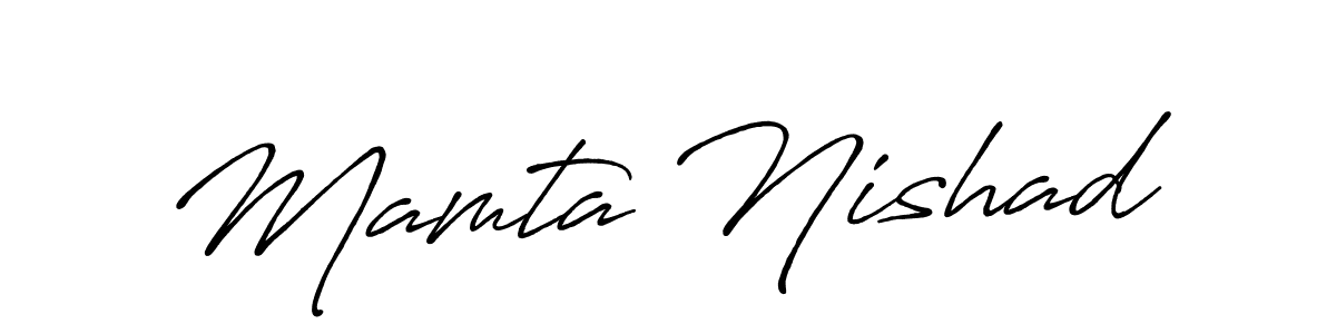 Also You can easily find your signature by using the search form. We will create Mamta Nishad name handwritten signature images for you free of cost using Antro_Vectra_Bolder sign style. Mamta Nishad signature style 7 images and pictures png