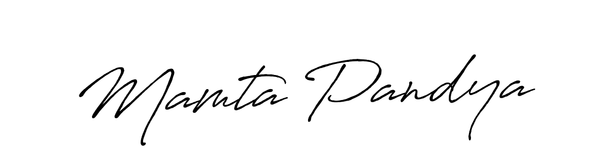 Use a signature maker to create a handwritten signature online. With this signature software, you can design (Antro_Vectra_Bolder) your own signature for name Mamta Pandya. Mamta Pandya signature style 7 images and pictures png