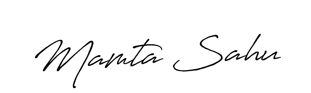 The best way (Antro_Vectra_Bolder) to make a short signature is to pick only two or three words in your name. The name Mamta Sahu include a total of six letters. For converting this name. Mamta Sahu signature style 7 images and pictures png