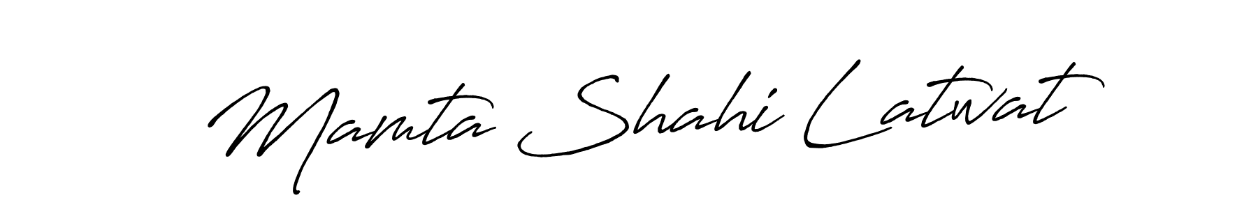 You should practise on your own different ways (Antro_Vectra_Bolder) to write your name (Mamta Shahi Latwat) in signature. don't let someone else do it for you. Mamta Shahi Latwat signature style 7 images and pictures png