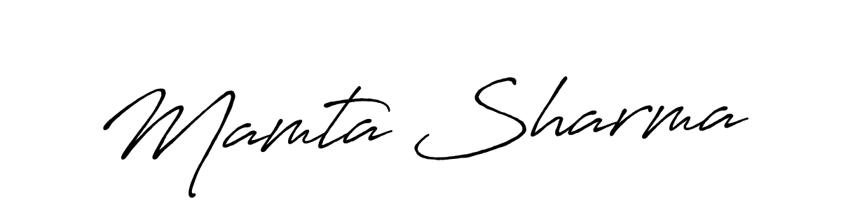 Make a beautiful signature design for name Mamta Sharma. With this signature (Antro_Vectra_Bolder) style, you can create a handwritten signature for free. Mamta Sharma signature style 7 images and pictures png