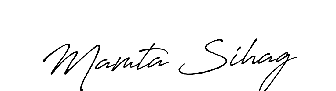 Antro_Vectra_Bolder is a professional signature style that is perfect for those who want to add a touch of class to their signature. It is also a great choice for those who want to make their signature more unique. Get Mamta Sihag name to fancy signature for free. Mamta Sihag signature style 7 images and pictures png