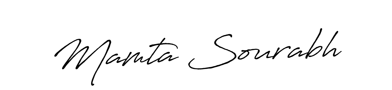 How to make Mamta Sourabh signature? Antro_Vectra_Bolder is a professional autograph style. Create handwritten signature for Mamta Sourabh name. Mamta Sourabh signature style 7 images and pictures png