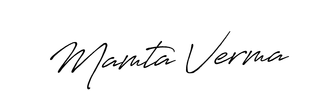 How to make Mamta Verma signature? Antro_Vectra_Bolder is a professional autograph style. Create handwritten signature for Mamta Verma name. Mamta Verma signature style 7 images and pictures png
