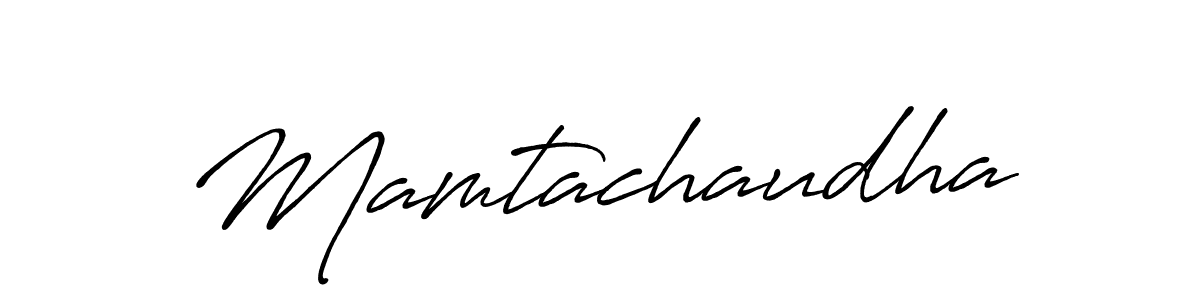 Make a beautiful signature design for name Mamtachaudha. With this signature (Antro_Vectra_Bolder) style, you can create a handwritten signature for free. Mamtachaudha signature style 7 images and pictures png