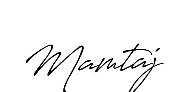 Use a signature maker to create a handwritten signature online. With this signature software, you can design (Antro_Vectra_Bolder) your own signature for name Mamtaj. Mamtaj signature style 7 images and pictures png
