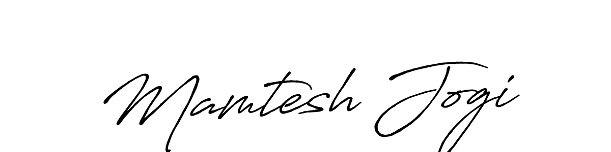 Make a short Mamtesh Jogi signature style. Manage your documents anywhere anytime using Antro_Vectra_Bolder. Create and add eSignatures, submit forms, share and send files easily. Mamtesh Jogi signature style 7 images and pictures png