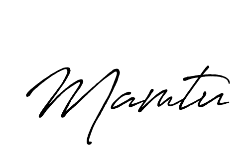 Make a beautiful signature design for name Mamtu. With this signature (Antro_Vectra_Bolder) style, you can create a handwritten signature for free. Mamtu signature style 7 images and pictures png