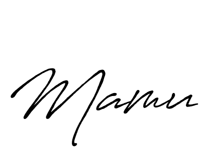 Create a beautiful signature design for name Mamu. With this signature (Antro_Vectra_Bolder) fonts, you can make a handwritten signature for free. Mamu signature style 7 images and pictures png
