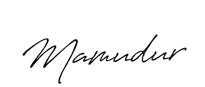 Make a beautiful signature design for name Mamudur. With this signature (Antro_Vectra_Bolder) style, you can create a handwritten signature for free. Mamudur signature style 7 images and pictures png