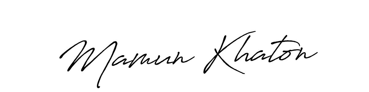 It looks lik you need a new signature style for name Mamun Khaton. Design unique handwritten (Antro_Vectra_Bolder) signature with our free signature maker in just a few clicks. Mamun Khaton signature style 7 images and pictures png