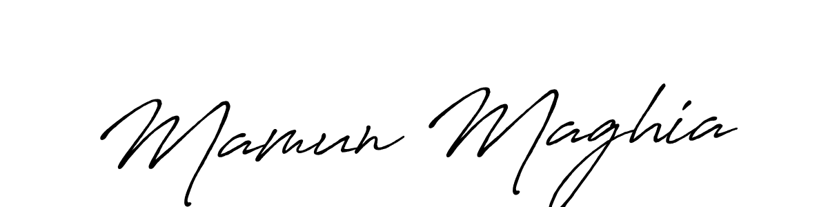 Also You can easily find your signature by using the search form. We will create Mamun Maghia name handwritten signature images for you free of cost using Antro_Vectra_Bolder sign style. Mamun Maghia signature style 7 images and pictures png