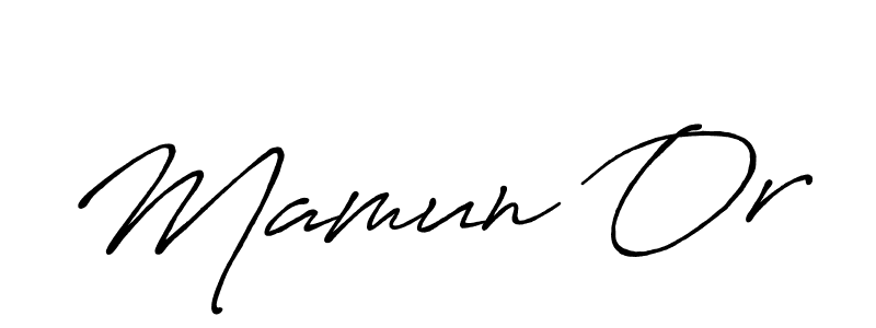 It looks lik you need a new signature style for name Mamun Or. Design unique handwritten (Antro_Vectra_Bolder) signature with our free signature maker in just a few clicks. Mamun Or signature style 7 images and pictures png