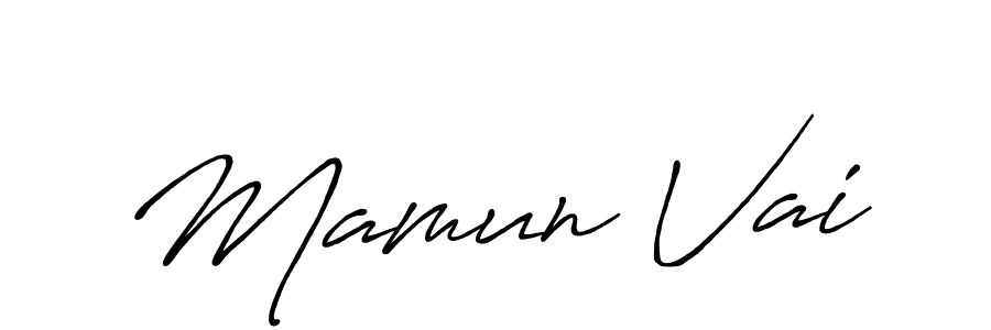 Also we have Mamun Vai name is the best signature style. Create professional handwritten signature collection using Antro_Vectra_Bolder autograph style. Mamun Vai signature style 7 images and pictures png