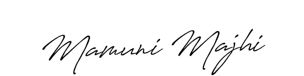 Antro_Vectra_Bolder is a professional signature style that is perfect for those who want to add a touch of class to their signature. It is also a great choice for those who want to make their signature more unique. Get Mamuni Majhi name to fancy signature for free. Mamuni Majhi signature style 7 images and pictures png